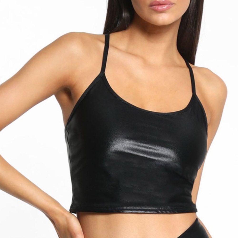 Koral Leah Infinity Sports Bra Black XS Compression Racerback